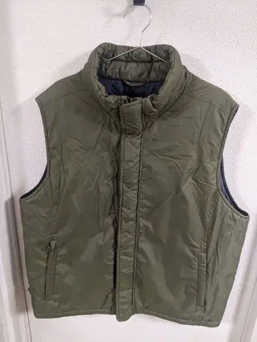 올드 유니클로 올리브 그린 충전솜 베스트 사이즈 XL