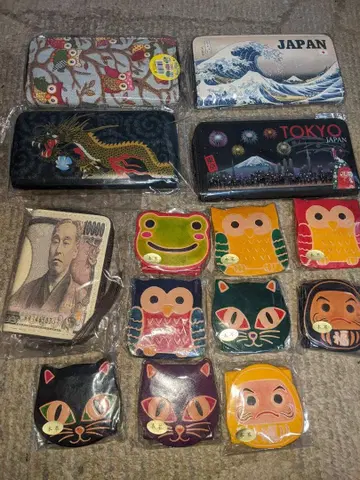 미사용 지갑 및 동전 지갑 등 14개