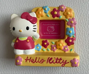 [ 초레어 새상품급 미사용품 ] 헬로키티 푸리쿠라 사진 프레임 꽃무늬