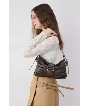 SLY Ngm5 숄더백 다크 브라운