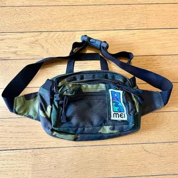 mei MEI 카모 패턴 바디백 힙색 웨스트 파우치