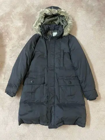 BEAMS HEART 블랙 다운 코트 사이즈 1