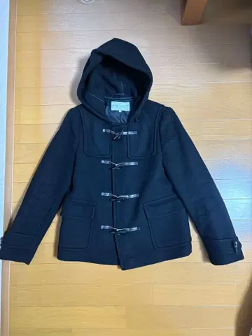 BEAUTY & YOUTH 블랙 더플 코트 M