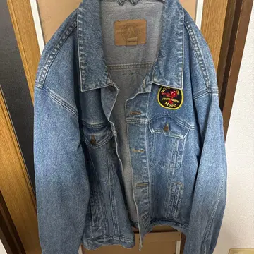 주크박스 자수 데님 자켓