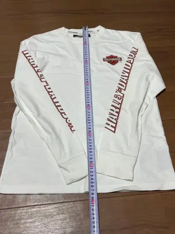 HARLEY-DAVIDSON 화이트 긴팔 티셔츠