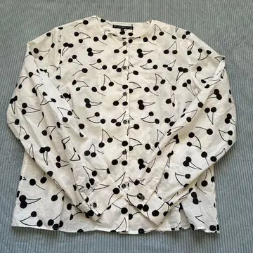 [ 새상품급 ] J. Stoane 체리 패턴 긴팔 셔츠 사이즈 2