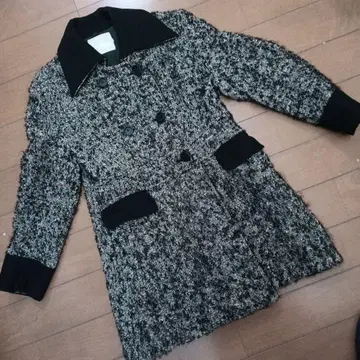 레트로 바이컬러 코트