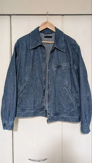 유니클로 집업 블루종 데님 L