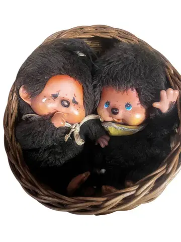 세키구치 몽치치 봉제 인형 2체 세트