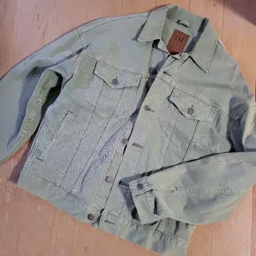 GAP 라이트 카키 데님 자켓