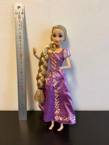라푼젤 보라색 드레스 인형 약 30cm