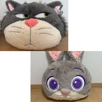 새상품, 택 포함 디즈니 루시퍼&주디 2세트 봉제 인형