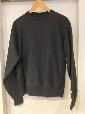 Champion 리버스 위브 맨투맨 S 블랙 S149