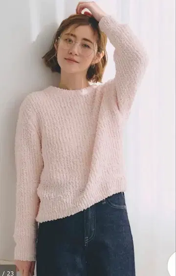 [ 미사용 새상품 ] grove 핑크 니트 긴팔