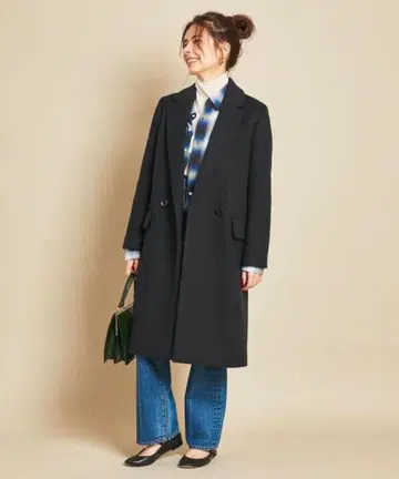 BEAUTY&YOUTH MANTECO 랩 테일러 체스터 코트 다크 네이비