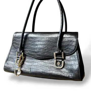 사만다 타바사 크로커다일풍 핸드백 블랙 블랙 관혼상제
