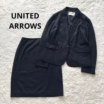새상품급 유나이티드 애로우즈 셋업 울 100% 스커트 수트 40
