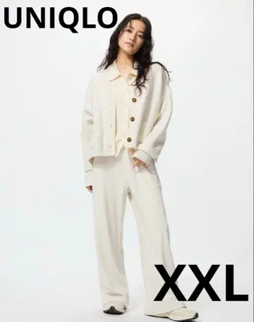 [ UNIQLO ] 웜 플리스 스트레이트 팬츠/기장 짧음