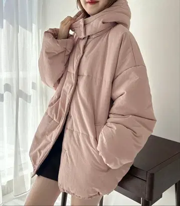 핑크 페이크 다운