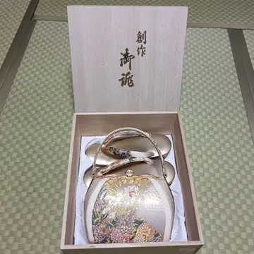 오동나무 상자형 특선 조리 백 세트 고급 골드 자수 포함