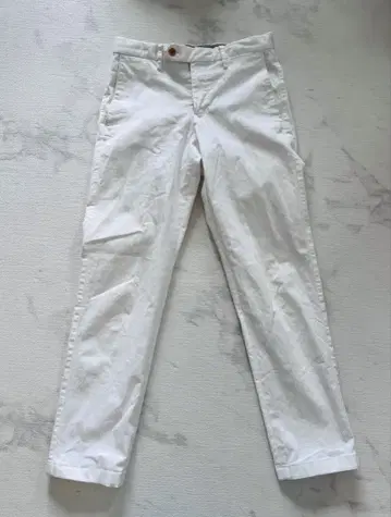 쉽스 SHIPS 화이트 코튼 치노 팬츠 슬림