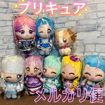 너와 아이돌 프리큐어 코로토 만마루쨩 프리 페이스 봉제 인형 8종 세트