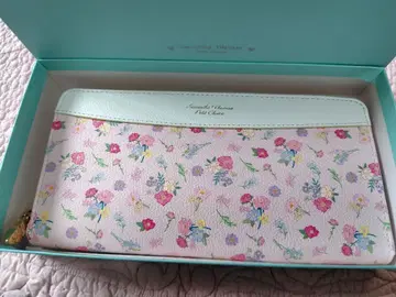 사만사 타바사 프티 초이스 장지갑 핑크 꽃무늬