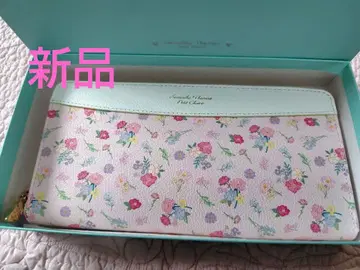 새상품 사만다 타바사 쁘띠 초이스 장지갑 핑크 꽃무늬