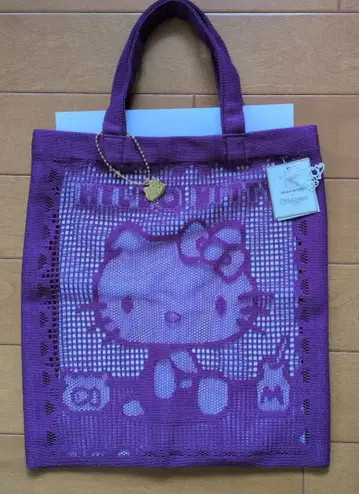 치카자와 레이스 헬로키티 콜라보 에코백 퍼플