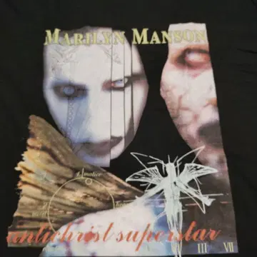 마릴린 맨슨 밴드 락 티셔츠 밴티