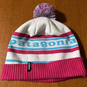 patagonia 니트 모자 ONE 사이즈 화이트/핑크/블루