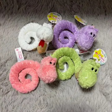 미사용 새상품 NICI 일본 한정판 뱀 봉제 인형 키링 컴플리트