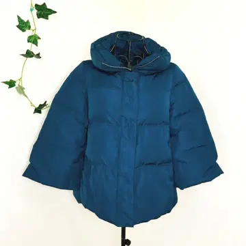 Benetton 다운 자켓 in Italy 블루 세탁 가능