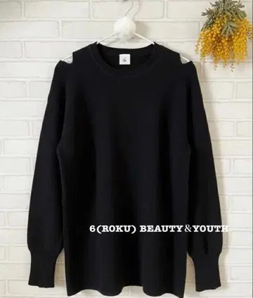 6(ROKU) BEAUTY&YOUTH 오픈 숄더 핑거 홀