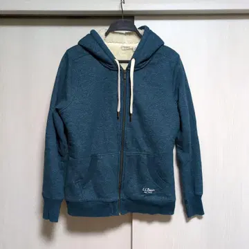 파란색 플리스 안감 후드티