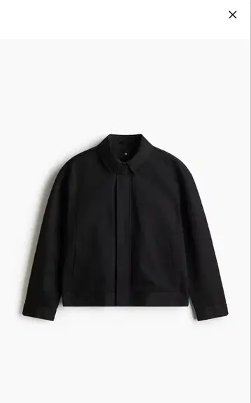 H&M 루즈핏 트윌 자켓 블랙