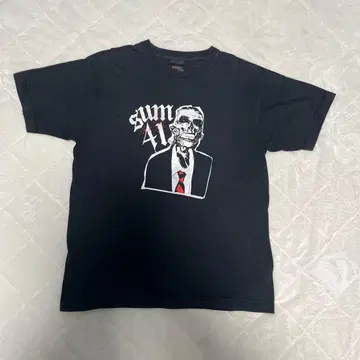 sum 41 스컬 디자인 빈티지 T셔츠