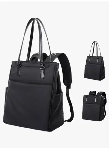 블랙 2WAY 백팩 토트백