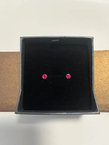 KAITA 루비 스터드 귀걸이