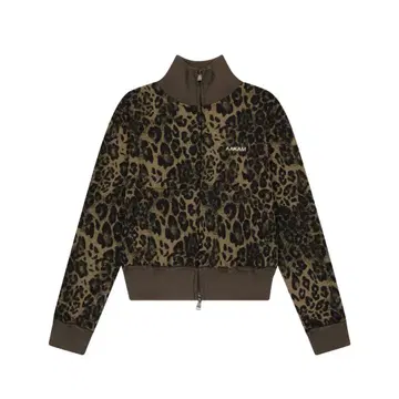 AAKAM Leopard Logo Track Jacket (Brown