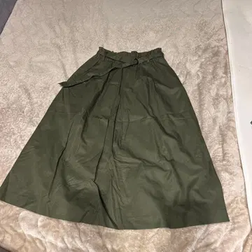 스티븐 앨런 플레어 스커트 M 사이즈 올리브