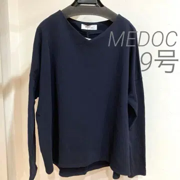 야마다야 YAMADAYA MEDOC 티셔츠 V넥 네이비