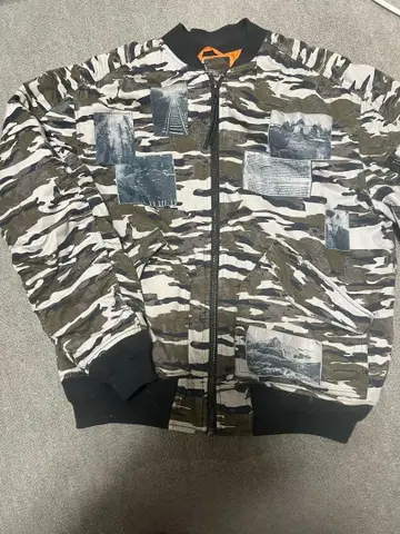 남성용 H&M 충전솜 블루종 US L 사이즈