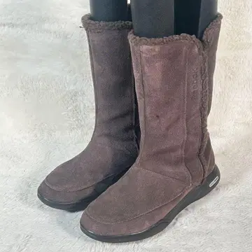 [ Reebok ] 브라운 이지톤 어그 부츠 사이드 지퍼 미들 기장