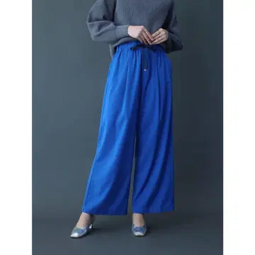 드로스트 와이드 팬츠 (블루)