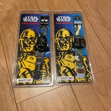 Star Wars LCD Watch 다스 베이더 & 보바 페트