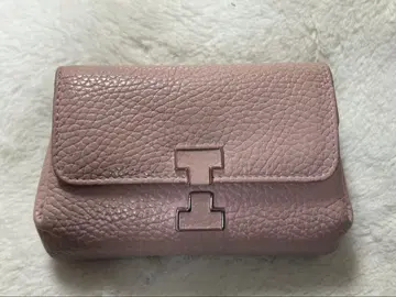 IACUCCI 이아쿠치 아바 지갑 주름 가죽 핑크