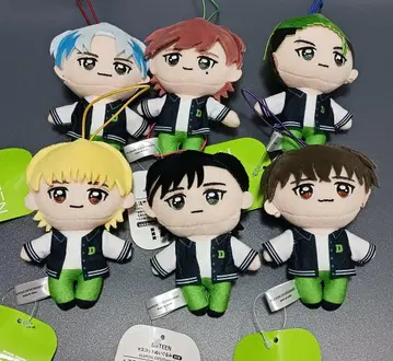 GIGO 한정판 DXTEEN 마스코트 봉제 인형 전 6종 풀세트