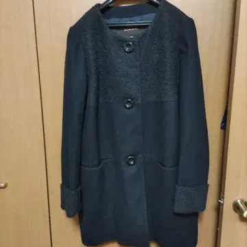 Nouvelle et chic 노카라 코트 블랙