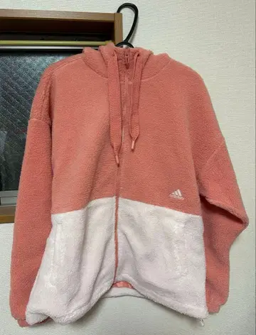 [ 택 없음 미사용 새상품 ] adidas 플리스 집업 후드티 XL